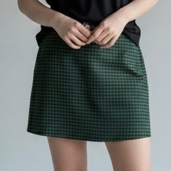Urban Outfitters Dresses & Skirts - Urban Outfitters Gingham Plaid Mini Skirt Small Stretch Pocket 90's Clueless